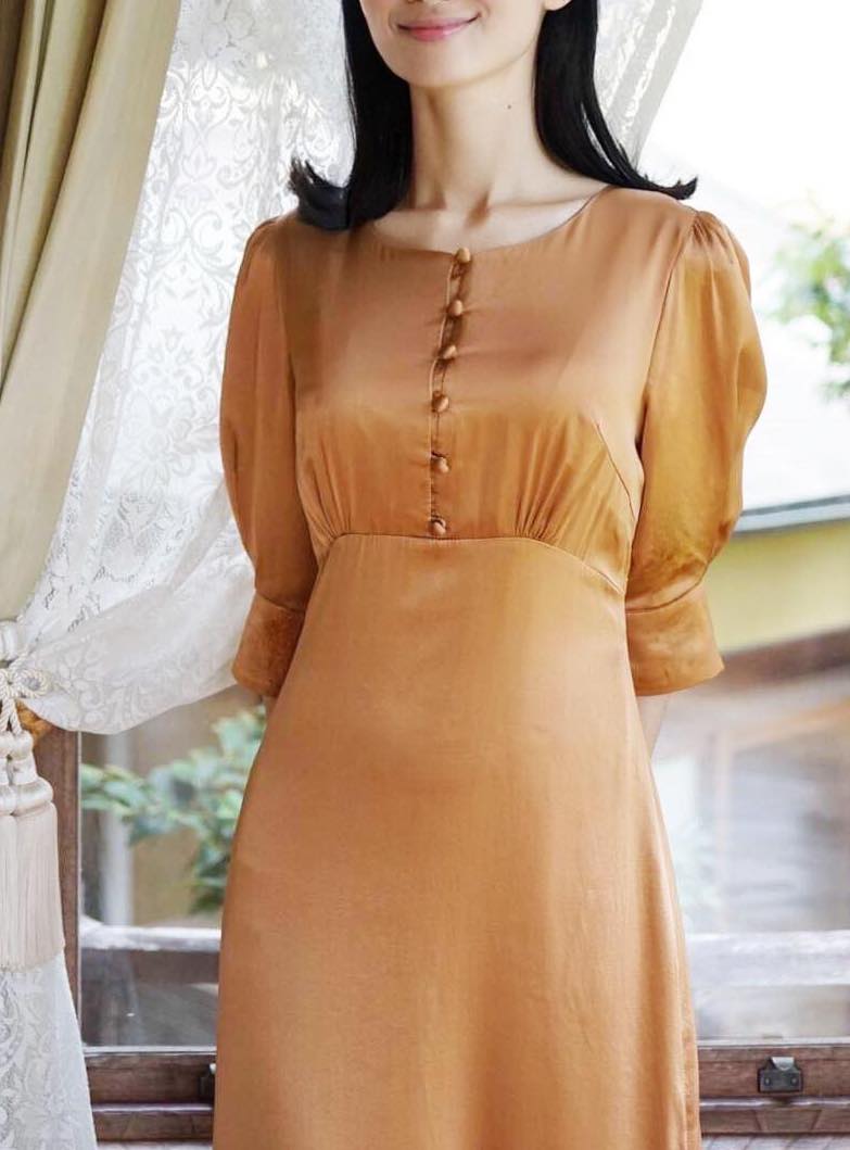 檜皮 Hiwada - Silk Dress