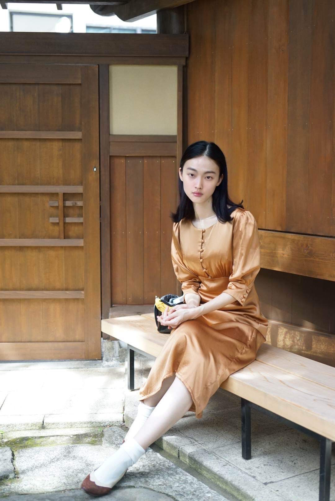 檜皮 Hiwada - Silk Dress
