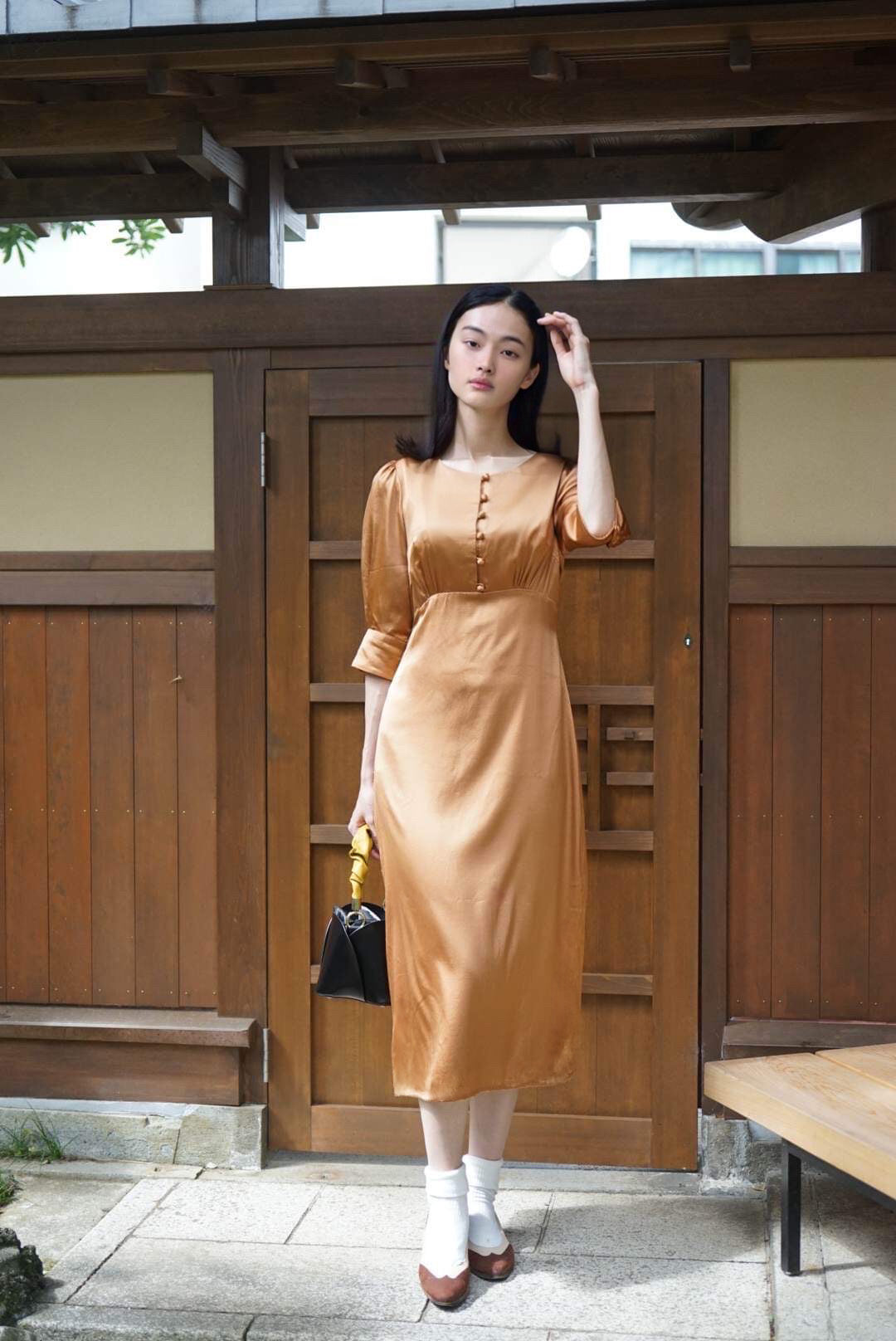 檜皮 Hiwada - Silk Dress