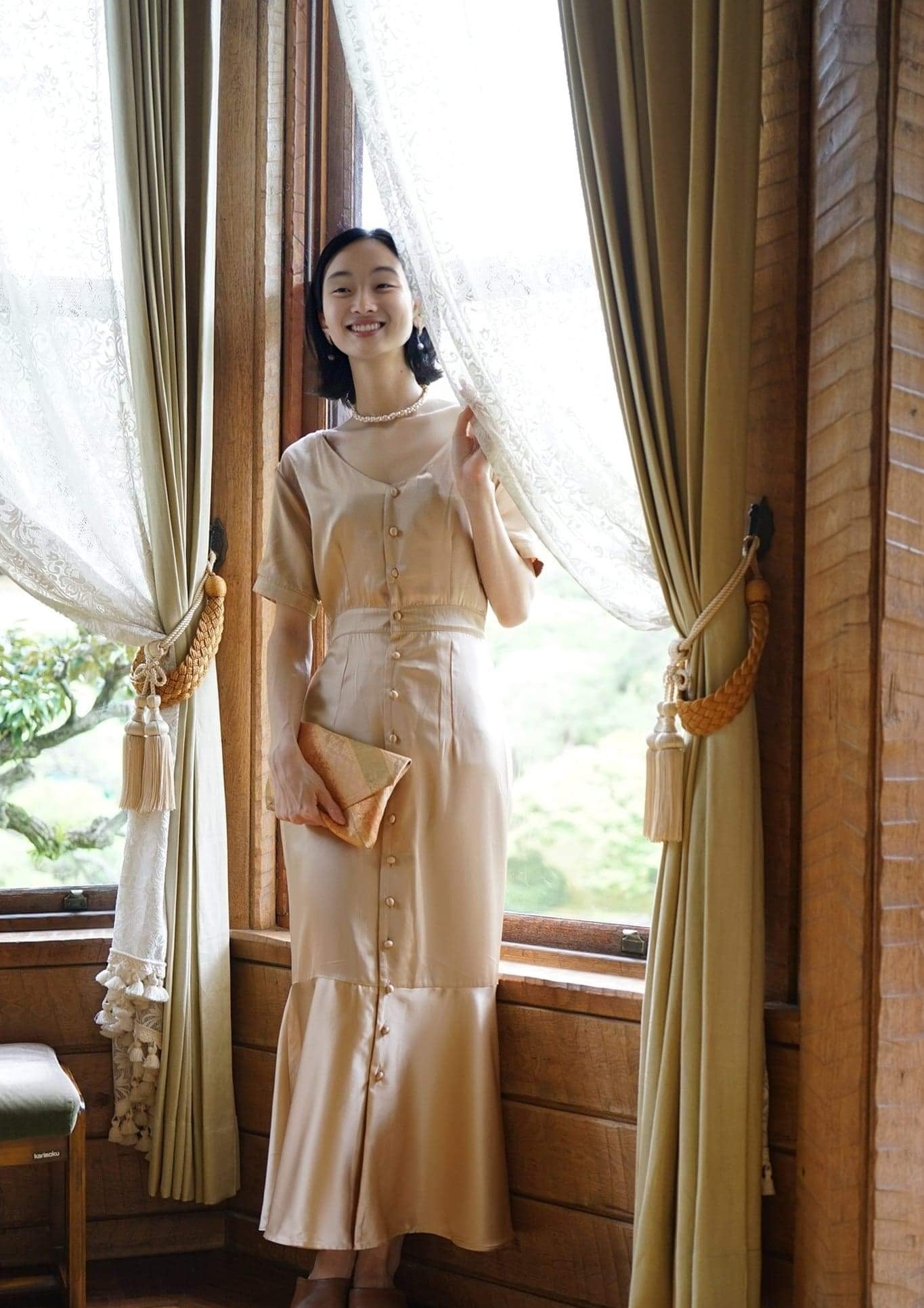 桂 Katsura - リバーシブル・絹ドレス – YOLK JAPAN