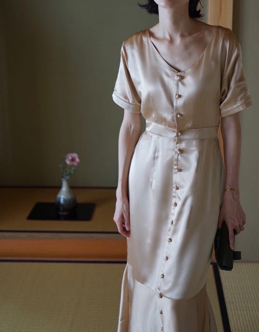 桂 Katsura　- リバーシブル・絹ドレス